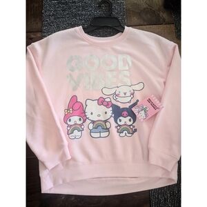 Girls Hello Kitty Pink Sweatshirt